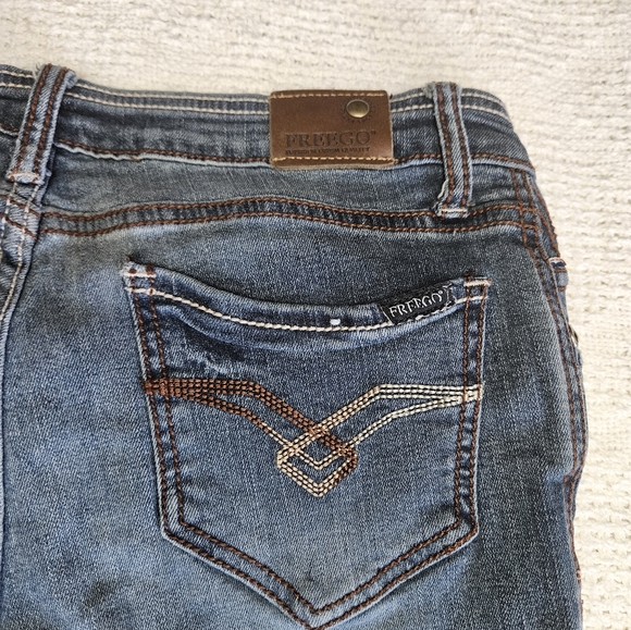 Freego women’s Denim Blue Washed Jeans size 32 low jegging slim Skinny Leg - Picture 12 of 16